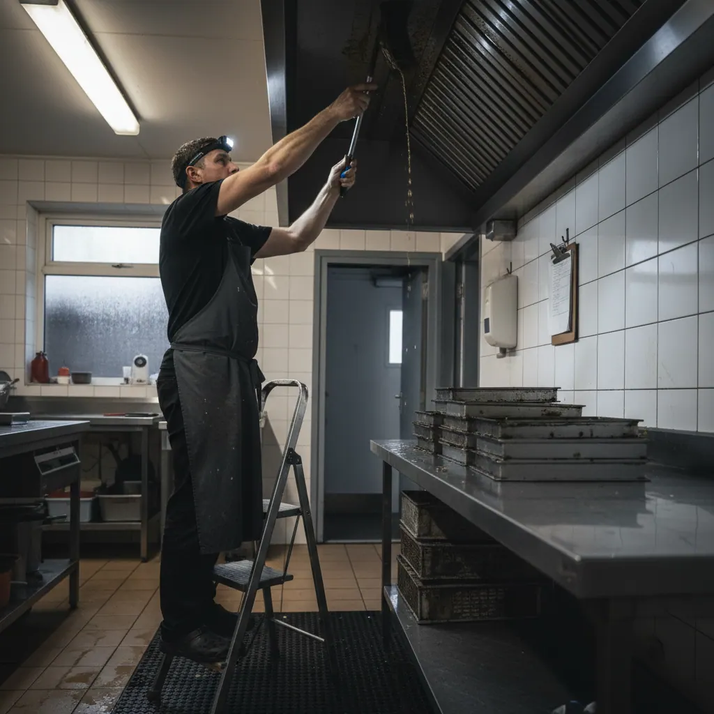 Kitchen canopy cleaning in Belfast