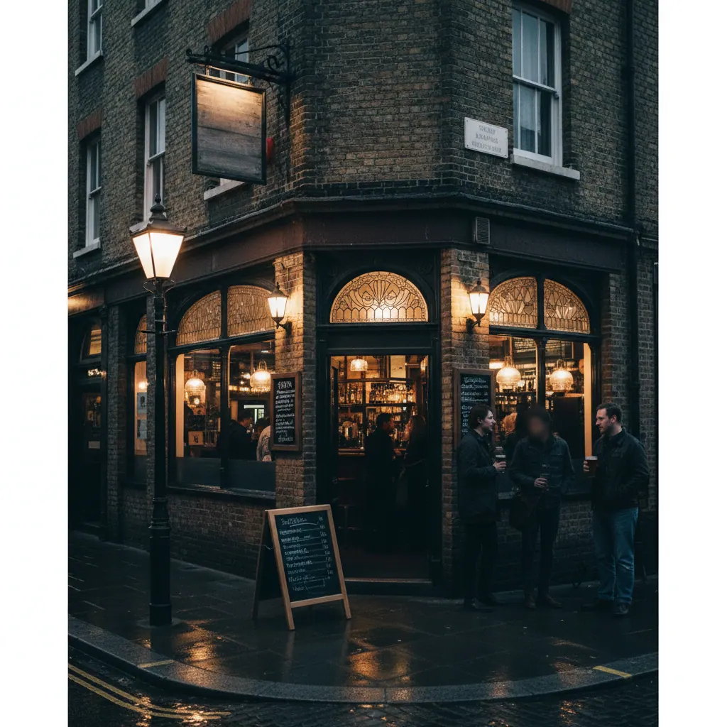 Camden restaurant frontage at evening