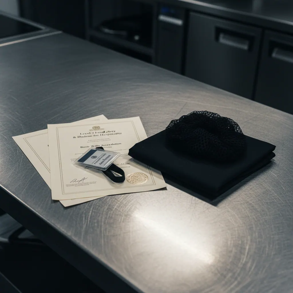 Kitchen porter certifications — what UK KPs should hold